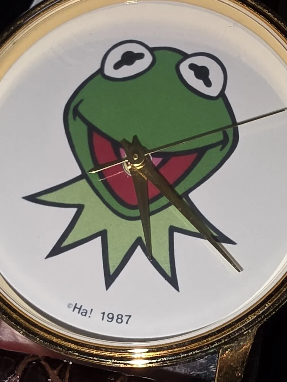 VTG Kermit The Frog Ha! 1987 Image Watch Never Worn Collectible Works